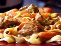 Photo de la Recette: Ragoût Onctueux aux Champignons à la Bourguignonne