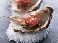 Photo de la Recette: Huîtres Fumées et Bacon