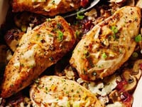 Photo de la Recette: Poulet aux Champignons, au Vin Blanc et au Citron