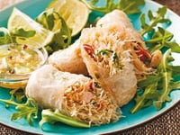 Photo de la Recette: Rouleaux de Printemps Croustillants aux Crevettes et Crabe