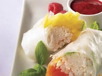 Photo de la Recette: Rouleaux de Printemps aux Fruits et à la Noix de Coco