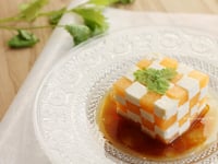 Photo de la Recette: Rubik’s Cube de Melon et de Feta