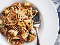 Photo de la Recette: Spaghetti au Poulet aux Herbes et aux Champignons