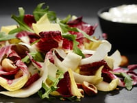 Photo de la Recette: Salade D’Endives et Poires, Vinaigrette au Bleu