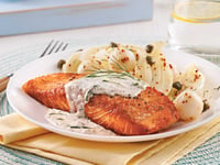 Photo de la Recette: Saumon à la Crème D'aneth et Concombre