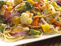 Photo de la Recette: Sauté de Poulet Épicé à la Mangue