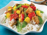 Photo de la Recette: Sauté de Tofu à la Mangue et au Basilic