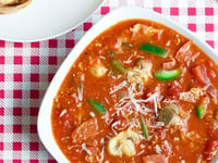 Photo de la Recette: Soupe à Saveur de Pizza