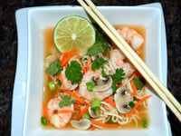 Photo de la Recette: Soupe Orientale aux Crevettes