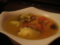 Photo de la Recette: Soupe aux Tortellinis et Légumes