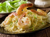 Photo de la Recette: Tagliatelles aux Crevettes