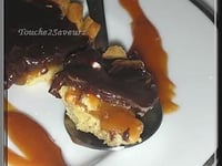 Photo de la Recette: Tarte Choco Nougat Caramel