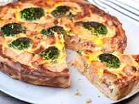 Photo de la Recette: Tarte au Saumon et aux Brocolis