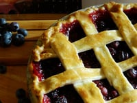 Photo de la Recette: Tarte aux Bleuets et aux Mûres