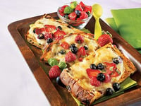 Photo de la Recette: Tartines aux Trois Fruits