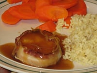 Photo de la Recette: Tournedos de Dinde Sauce aux Zestes de Citron Confits