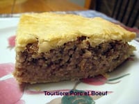 Photo de la Recette: Tourtières Porc et Boeuf