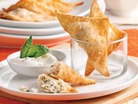 Photo de la Recette: Triangles de Wonton aux Crevettes