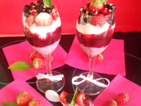 Photo de la Recette: Verrines à la Ricotta Saveur Vanille et ses Fruits Rouges