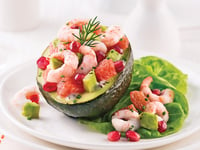 Photo de la Recette: Avocat Farci aux Crevettes et Pamplemousses