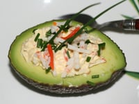 Photo de la Recette: Avocat Sauce Crabe