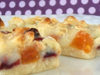 Photo de la Recette: Barres Magiques Sablées aux Canneberges, Abricots et Amandes