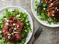 Photo de la Recette: Bifteck au Fromage Bleu à la Poêle pour Deux