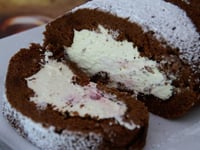 Photo de la Recette: Biscuit Roulé à la Mousse de Chocolat Blanc de Delphine