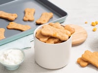 Photo de la Recette: Biscuits pour Chiens au Fromage et Beurre D’arachide