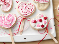 Photo de la Recette: Biscuits Sucettes de la Saint-Valentin