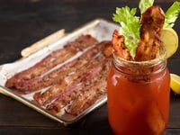 Photo de la Recette: BLOODY CEASAR AU BACON ÉPICÉ