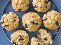 Photo de la Recette: Muffins au Gruau et aux Bleuets