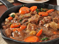 Photo de la Recette: Boeuf Bourguignon aux Petits Oignons