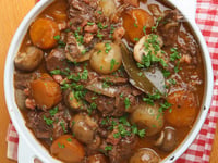 Photo de la Recette: BOEUF BOURGUIGNON (MIJOTEUSE)