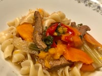 Photo de la Recette: Boeuf en Lanières à la Mijoteuse