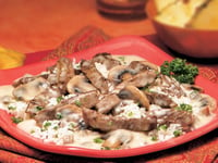 Photo de la Recette: Boeuf et Champignons à la Dijonnaise