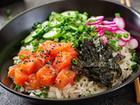 Photo de la Recette: Bol de poké au saumon mariné