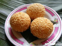 Photo de la Recette: BOULE DE SÉSAME (BÁNH CAM-DESSERT VIETNAMIEN)