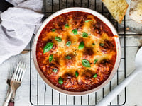 Photo de la Recette: Boulettes de Porc et Fromage et Sauce Rosée