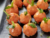 Photo de la Recette: Boulettes de Poulet Buffalo pour L’Halloween