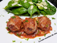 Photo de la Recette: BOULETTES DE VEAU AU PARMIGIANO REGGIANO