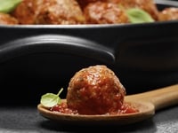 Photo de la Recette: Boulettes de Veau aux Porcinis (polpettes)