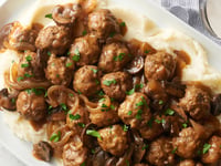 Photo de la Recette: Boulettes de Viande au Bifteck Salisbury à la Mijoteuse