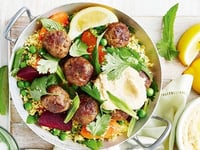 Photo de la Recette: Boulettes de Viande au Couscous Printanier