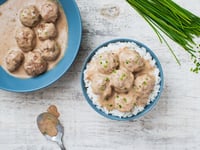 Photo de la Recette: Boulettes de Viande en Sauce aux Champignons à la Mijoteuse