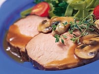 Photo de la Recette: Braisé de Veau de Lait du Québec aux Champignons