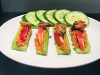 Photo de la Recette: Branches de Céleri Farcis de Thon Tomates Séchées