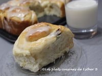 Photo de la Recette: Brioches aux Raisins