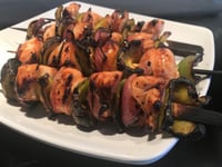 Photo de la Recette: Brochette de Poulet et Légumes sur le BBQ