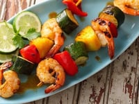 Photo de la Recette: Brochettes de Crevettes aux Assaisonnements pour Tacos